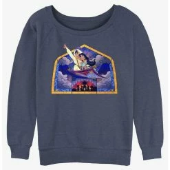 Brand new 👍 Disney Aladdin Glass Carpet Ride Girls Slouchy Sweatshirt 🤩