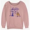 New ❤️ Disney Aladdin Group Shot 🌟 Girls Slouchy Sweatshirt ✔️