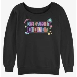 Discount ✔️ Disney Princesses Dream It Do It 🔥 Girls Slouchy Sweatshirt ✔️