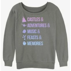 Budget ⌛ Disney Princesses Just Disney Things 🔔 Girls Slouchy Sweatshirt ✨
