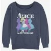 Coupon ⭐ Disney Alice in Wonderland Trippy Alice 🎁 Girls Slouchy Sweatshirt 😍