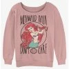 Deals 🎉 Disney The Little Mermaid Ariel Hair Girls Slouchy Sweatshirt 😀