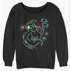 Wholesale 🎉 Disney The Little Mermaid Ariel Neon Art Girls Slouchy Sweatshirt ⭐