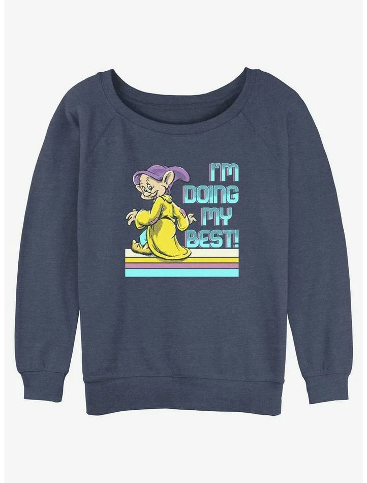 Hot Sale π Disney Snow White and the Seven Dwarfs Best Dopey Can Girls Slouchy Sweatshirt π― 1 Hot Sale π Disney Snow White and the Seven Dwarfs Best Dopey Can Girls Slouchy Sweatshirt π―