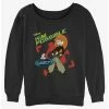 Hot Sale ✨ Disney Kim Possible Call Rufus and Kim ⌛ Girls Slouchy Sweatshirt 💯