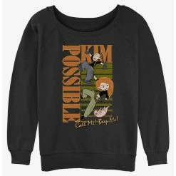 New 💯 Disney Kim Possible Swingin' Girls Slouchy Sweatshirt 😍