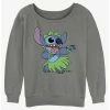 Budget 😍 Disney Lilo & Stitch Big Hula Girls Slouchy Sweatshirt 🔔