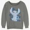 Best reviews of 🥰 Disney Lilo & Stitch Floral Sketch ✨ Girls Slouchy Sweatshirt ✔️