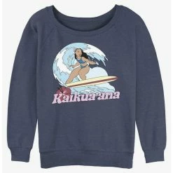 Best Pirce ✨ Disney Lilo & Stitch Hawaiian Sister Nani 🌟 Girls Slouchy Sweatshirt ⌛