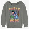 Deals 😍 Disney Lilo & Stitch Party Mode Girls Slouchy Sweatshirt 😀