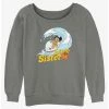 Budget 🧨 Disney Lilo & Stitch Little Sister Lilo Girls Slouchy Sweatshirt 🎉