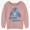 Brand new ✨ Disney Lilo & Stitch Stay Weird 😉 Girls Slouchy Sweatshirt ✔️