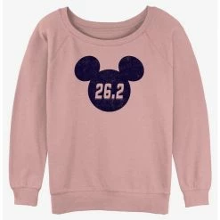 Deals ⭐ Disney Mickey Mouse Marathon 26.2 Ears Girls Slouchy Sweatshirt ⭐
