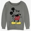 Best reviews of 💯 Disney Mickey Mouse Classic Vintage Mickey ✔️ Girls Slouchy Sweatshirt ✔️