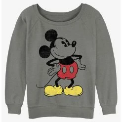 Best reviews of 💯 Disney Mickey Mouse Classic Vintage Mickey ✔️ Girls Slouchy Sweatshirt ✔️