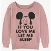 Brand new 🔥 Disney Mickey Mouse Let Me Sleep Girls Slouchy Sweatshirt 💯