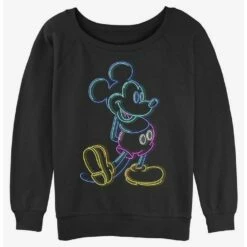 Top 10 ❤️ Disney Mickey Mouse Neon Mickey Girls Slouchy Sweatshirt 🎉