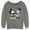 Outlet ❤️ Disney Mickey Mouse Retro Couple ✔️ Girls Slouchy Sweatshirt ⭐