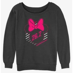 Promo ✨ Disney Mickey Mouse Runners Club Marathon Minnie Ears 😍 Girls Slouchy Sweatshirt 👏