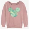 Brand new 😀 Disney Mickey Mouse Succulents Girls Slouchy Sweatshirt 🥰