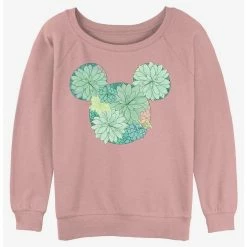 Brand new 😀 Disney Mickey Mouse Succulents Girls Slouchy Sweatshirt 🥰