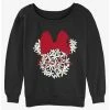 Outlet 👍 Disney Minnie Mouse Floral Minnie Girls Slouchy Sweatshirt ✔️