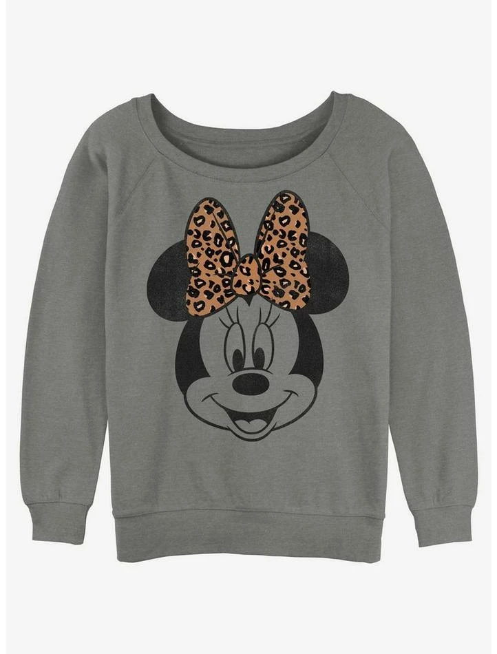 Buy π Disney Minnie Mouse Leopard Bow Girls Slouchy Sweatshirt π€© 1 Buy π Disney Minnie Mouse Leopard Bow Girls Slouchy Sweatshirt π€©