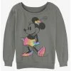 Best deal 👍 Disney Minnie Mouse Tie Dye Minnie Girls Slouchy Sweatshirt 🎁