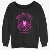 Promo ❤️ Disney Villains Deal With Maleficent 🛒 Girls Slouchy Sweatshirt 🎁