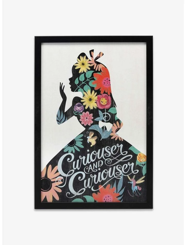 Top 10 🥰 Disney Alice in Wonderland Curiouser and Curiouser Floral Framed Wood Wall Decor ✨ 1 Top 10 🥰 Disney Alice in Wonderland Curiouser and Curiouser Floral Framed Wood Wall Decor ✨