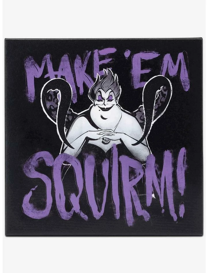 New 😀 Disney Villains Ursula Make 'Em Squirm Canvas Wall Decor ⭐ 1 New 😀 Disney Villains Ursula Make 'Em Squirm Canvas Wall Decor ⭐