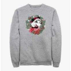 Cheap ❤️ Disney Minnie Mouse 💯  Christmas Wreath Sweatshirt 🛒