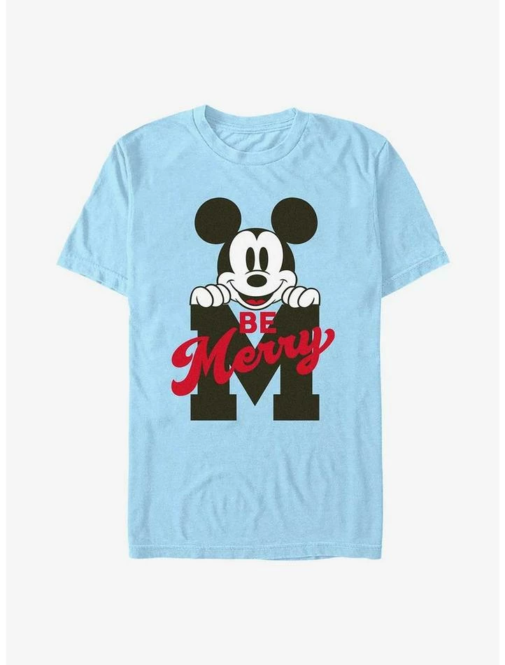 Buy ✨ Disney Mickey Mouse Be Merry T-Shirt ❤️ 1 Buy ✨ Disney Mickey Mouse Be Merry T-Shirt ❤️