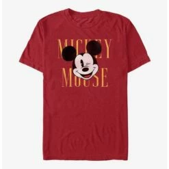 New ✔️ Disney Mickey Mouse Face Wink T-Shirt ✨