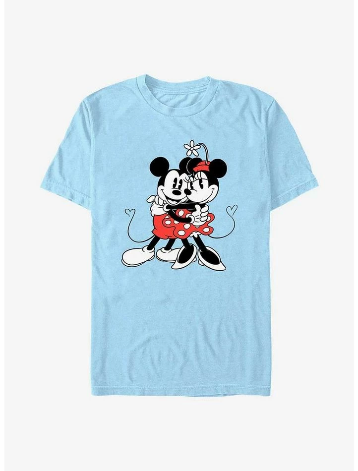 Deals ✨ Disney Mickey Mouse Minnie & Mickey Hug T-Shirt ⭐ 1 Deals ✨ Disney Mickey Mouse Minnie & Mickey Hug T-Shirt ⭐