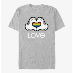 Budget 🎁 Disney Mickey Mouse Rainbow Love T-Shirt 🛒