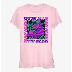 Cheap 👏 Disney Alice In Wonderland All Mad Trippy Cheshire Girls T-Shirt 👏