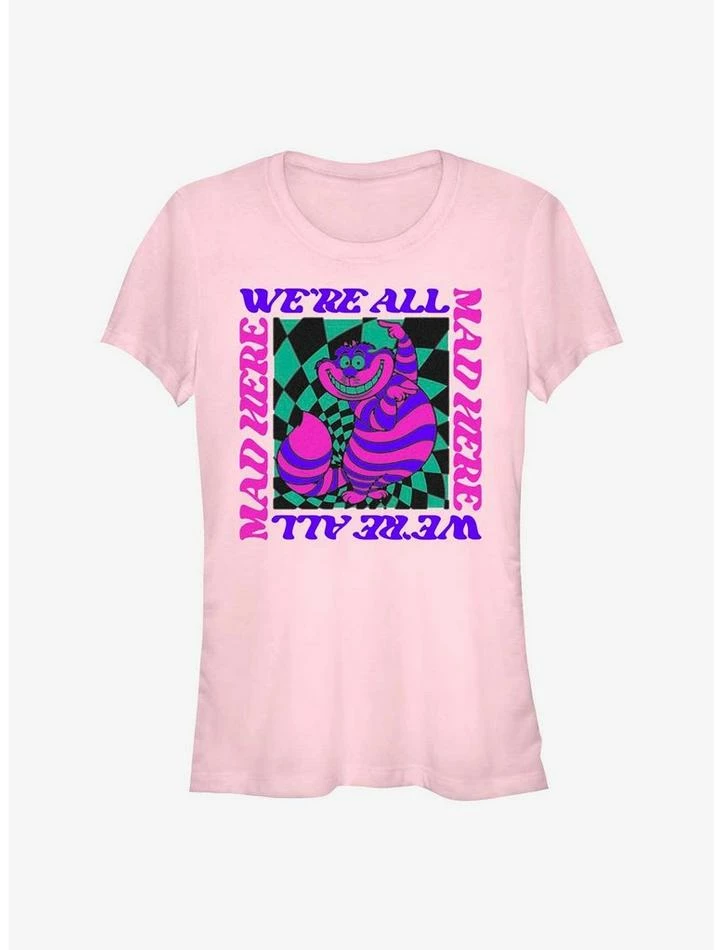 Cheap 👏 Disney Alice In Wonderland All Mad Trippy Cheshire Girls T-Shirt 👏 1 Cheap 👏 Disney Alice In Wonderland All Mad Trippy Cheshire Girls T-Shirt 👏