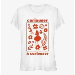Cheap 😉 Disney Alice In Wonderland Curiouser and Curiouser Girls T-Shirt 😍
