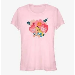 Best deal 🔥 Disney Alice In Wonderland Talking Flowers Girls T-Shirt 🛒
