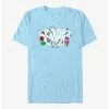 Outlet ✨ Disney Alice In Wonderland Flower Garden Logo T-Shirt ⭐