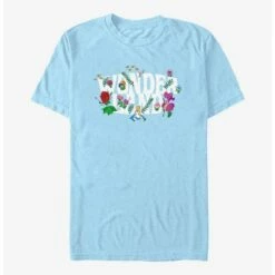 Outlet ✨ Disney Alice In Wonderland Flower Garden Logo T-Shirt ⭐