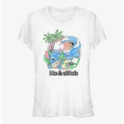 Outlet 🔔 Disney Lilo & Stitch Beach Day Girls T-Shirt ✨