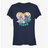 Cheap ⌛ Disney Lilo & Stitch Angel and Stitch Groovy Heart ✔️ Girls T-Shirt ✨