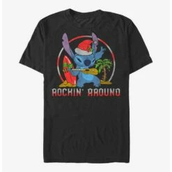 Deals 🛒 Disney Lilo & Stitch Rockin' Around T-Shirt ✔️