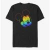 New ❤️ Disney Mickey Mouse Rainbow Mickey T-Shirt ⭐