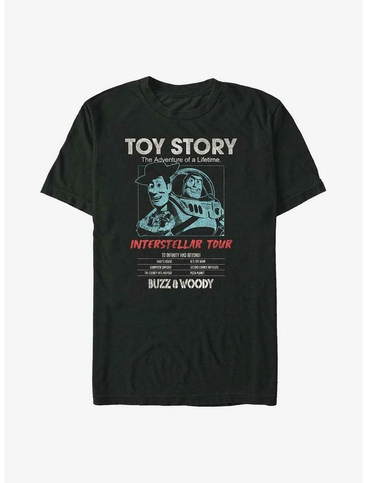 Top 10 😀 Disney Pixar Toy Story Buzz & Woody Interstellar Tour Poster T-Shirt ⌛ 1 Top 10 😀 Disney Pixar Toy Story Buzz & Woody Interstellar Tour Poster T-Shirt ⌛