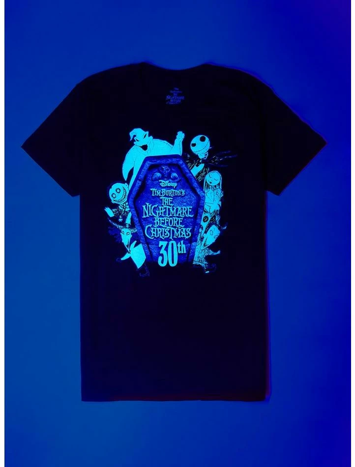 Budget π The Nightmare Before Christmas 30th Anniversary Glow-In-The-Dark Tombstone T-Shirt Hot Topic Exclusive π 2 Budget π The Nightmare Before Christmas 30th Anniversary Glow-In-The-Dark Tombstone T-Shirt Hot Topic Exclusive π - Image 2