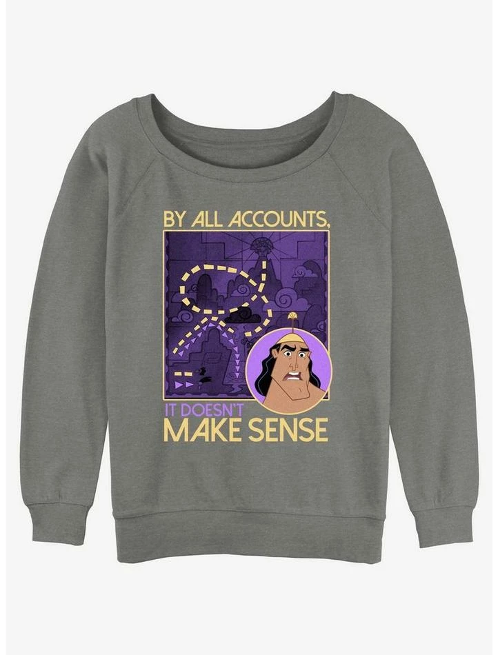 Top 10 π Disney The Emperor's New Groove Kronk Doesn't Make Sense Girls Slouchy Sweatshirt β 1 Top 10 π Disney The Emperor's New Groove Kronk Doesn't Make Sense Girls Slouchy Sweatshirt β