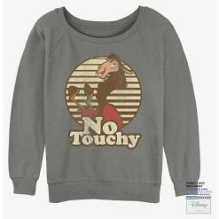 Cheap 😉 Disney The Emperor's New Groove Kuzco No Touchy Girls Slouchy Sweatshirt 🔔